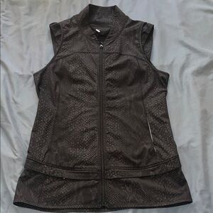 Lululemon Light Speed Vest in the Desert Snake Embossed Black pattern
